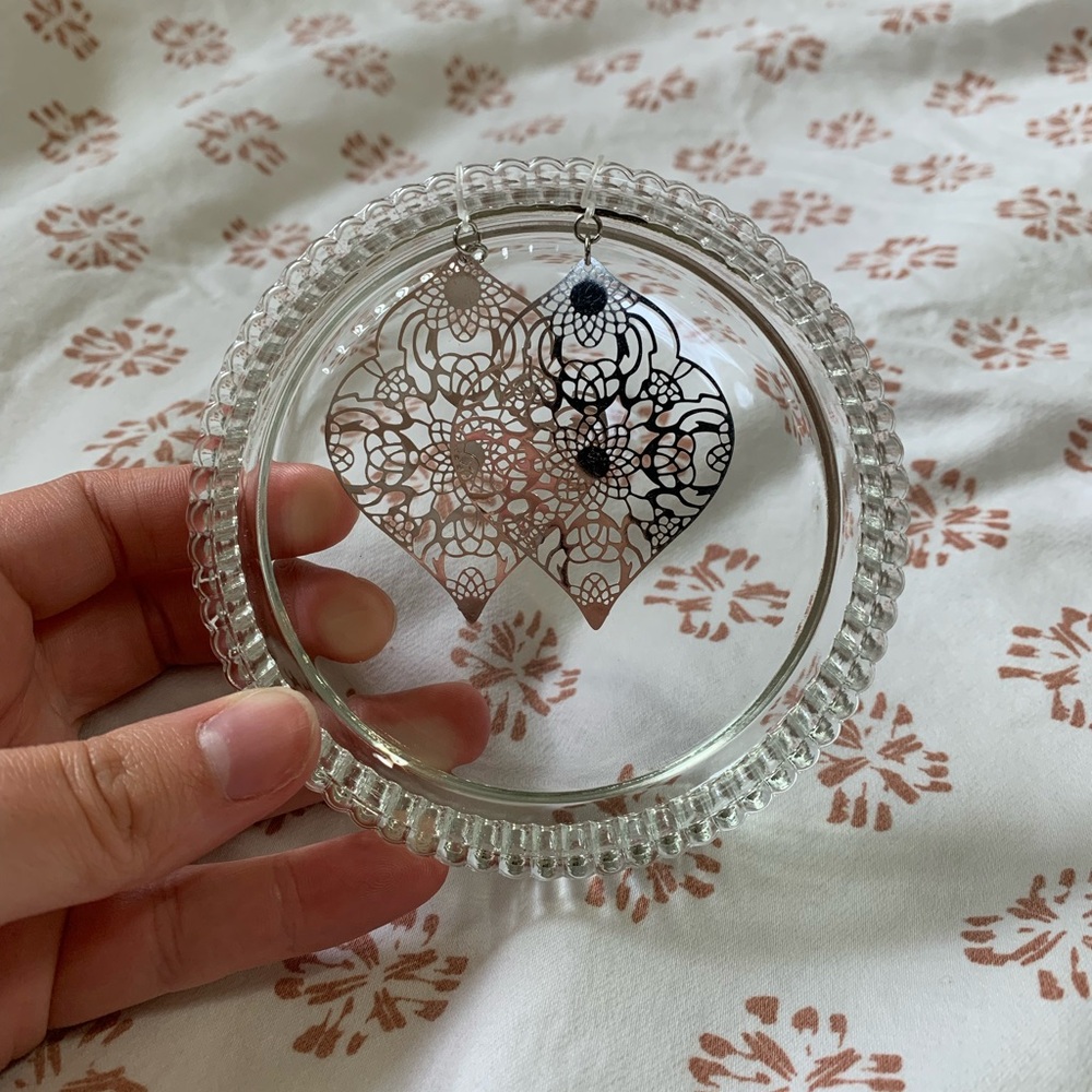 {3/$15} Silver Filigree Earrings